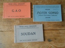 3 carnets de cartes postale