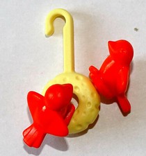 LOT OISEAUX NID 2 MOINEAUX ROUGE PLAYMOBIL ANIMAUX ANIMAL SAUVAGE FORET OISEAUX