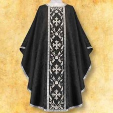 Chasuble brodée "Massimo-Nero"