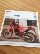 Merlin 350 T4 1986 Carte moto Collection Atlas Espagne