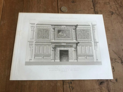 Gravure ancienne architecte - gravure,
