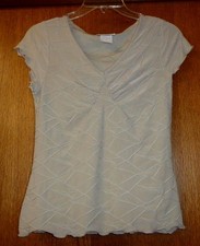 Woman's sz Jr L - Beige TOP -