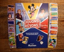 DISNEY JOUONS RÊVONS ! ALBUM NEUF + CARTES & AUTOCOLLANTS COMPLET AUCHAN