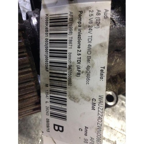 Pompe injection diesel audi - pompe,
