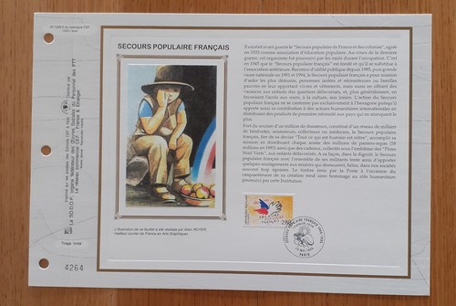 Feuillet cef 1er - feuillet, soie