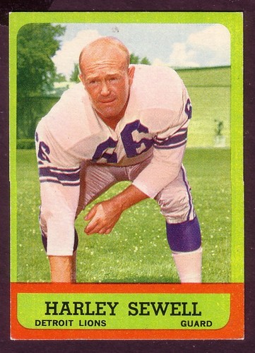 1963 topps harley sewell card - topps,