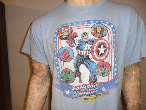 Retro captain america - retro, &