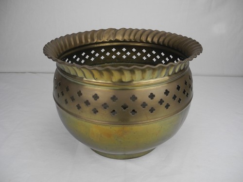 Cache pot laiton doré déco - laiton,