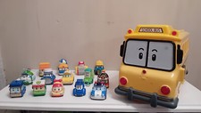 ROBOCAR POLI SCHOOL-B CARRIER totobus 14 voitures Die Cast cars métal