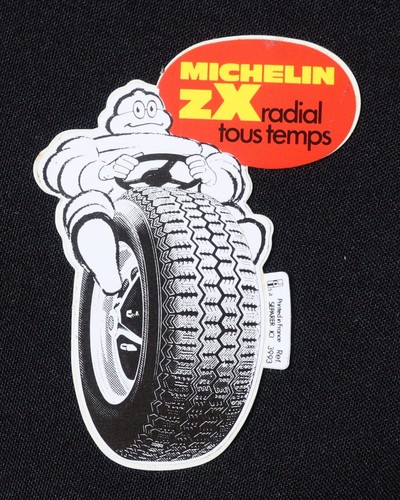 Autocollant michelin rouge - michelin, zx