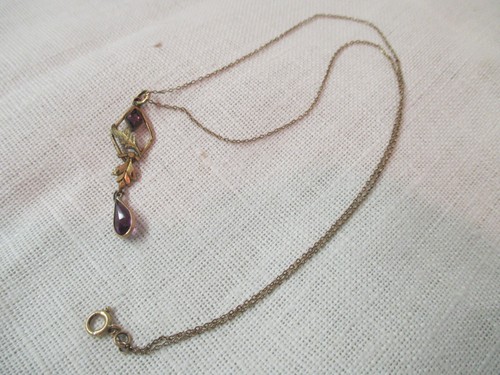 Antique gold plated necklace - antique,