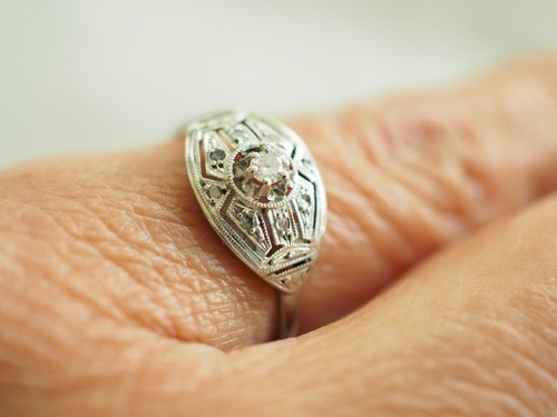 Bague ancienne art - bague, deco