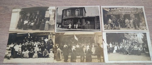 Lot carte photo devanture - de,