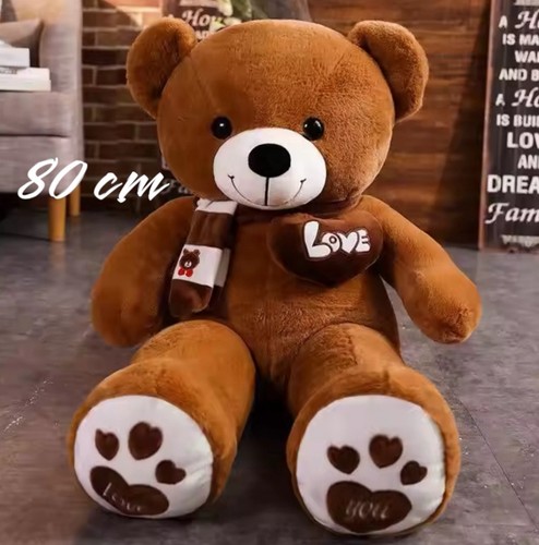 Peluche géante ourse - peluche, 80cm
