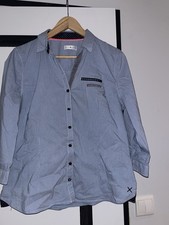 T44 - Chemisier blanc vichy