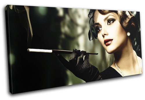 Retro woman smoking fashion - retro,