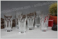 Set de 6 chopes en cristal de
