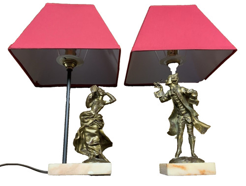Paire lampes vintage - paire,