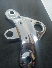 Mbk 51 Fourche Support Guidon Pontet Plaque Chromé 