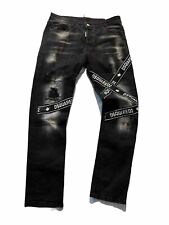 JEAN NOIR HOMME DSQUARED 2 TAILLE FR 46 COUPE DROITE MODELE 3952