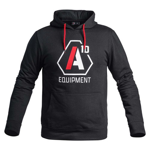 Hoodie a10 noir logos blanc - noir,