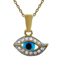 Collier Oeil Plaqué OR