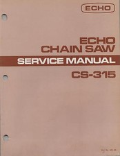 ECHO CHAIN SAW SERVICE MANUAL