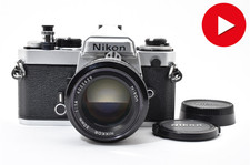 CM Sale ! Appareil photo argentique argent Nikon FE objectif Ai Nikkor 50 mm ...