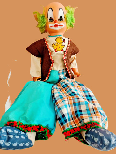 Grand clown poupée chiffon - grand,