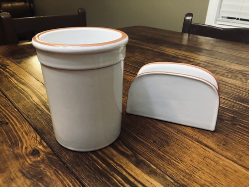 Ceramic terracotta crock and - ceramic/terracotta,
