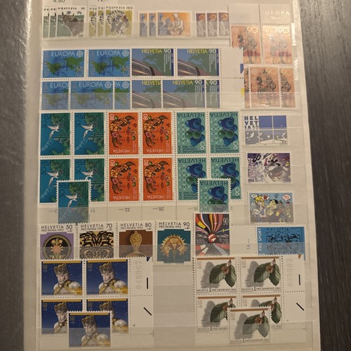 Timbres suisse helvetica - timbres,