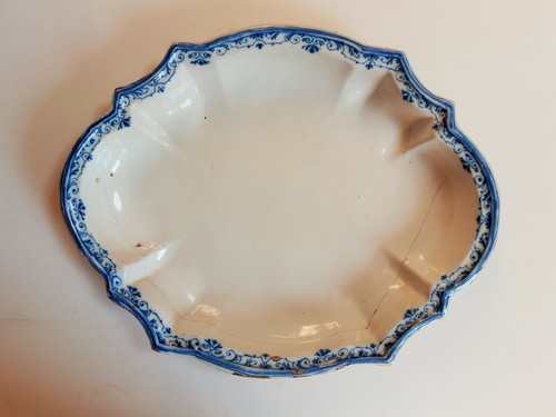 Grand plat faïence - grand, de