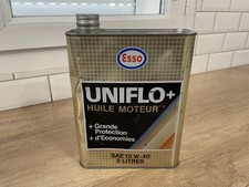 Esso Uniflo + Bidon D’huile En Métal Vide 2L 