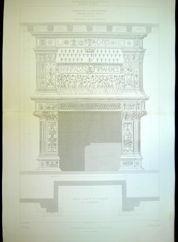 Ancienne gravure manoir la - ancienne, gravure,