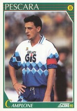324 ANDREA CAMPLONE # ITALIA PESCARA CALCIO CARD CARTA SCORE ITALIAN LEAGUE 1992