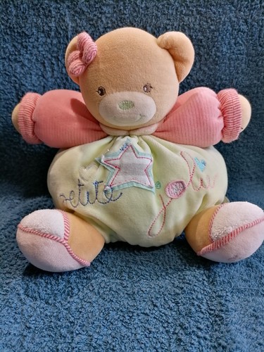 Doudou ours boule - vert, et