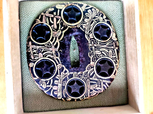 Tsuba katana wakizashi fer - tsuba, en