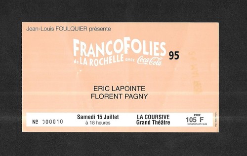 Rare ticket billet concert - rare,