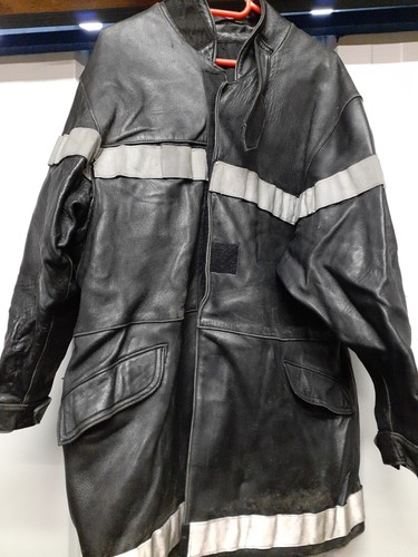 Veste cuir pompier feux - cuir,