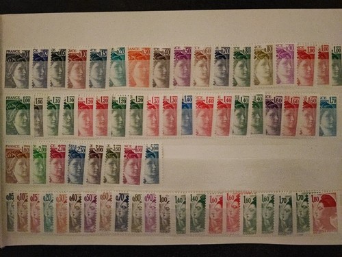 Lots timbres france neufs - de,