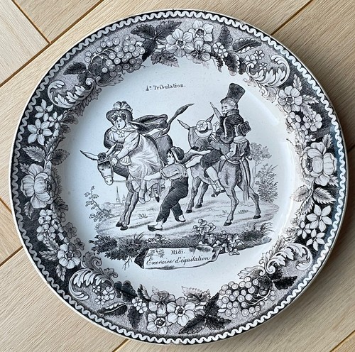 Assiette parlante faïence - en,