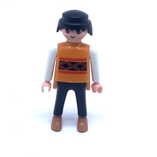 PLAYMOBIL * WESTERN * Cowboy Bandit Homme Brun Mexicain Pantalon Noir 3815