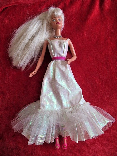 Barbie robe moiree volantee - barbie, en