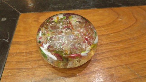 Ancienne boule sulfure presse - boule,