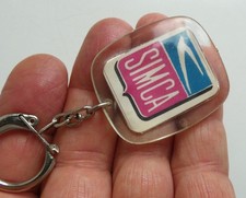 Ancien porte clé Automobile Simca Hirondelle Garage VATE à Villeurbanne.