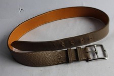 HERMES Ceinture étrivière cuir taurillon 80 (38233)