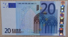 Billet 20 euros 2002 Signature Jean-Claude Trichet Série U