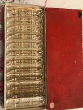 12 PORTE COUTEAUX EN CRISTAL TAILLE