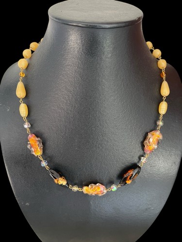 Collier 1920 1930 perles - perles, de