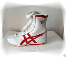 C - Chaussures Baskets Montants Blanc et Rouge Tiger Onitsuka Asics P 34.5
